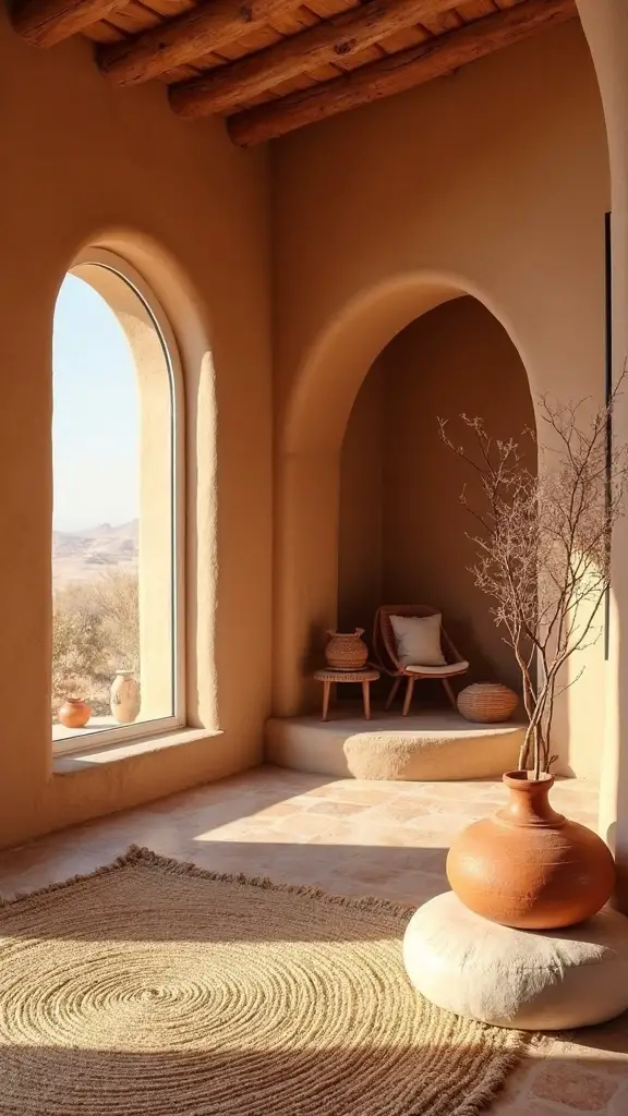 earthy refined desert inspired comfort