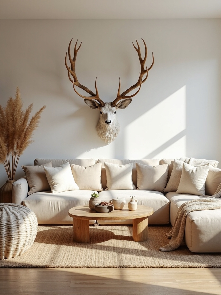 earthy rustic boho minimalist natural accents