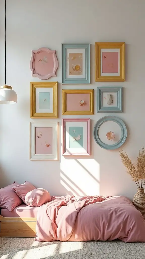 eclectic gallery displays through frame diversity