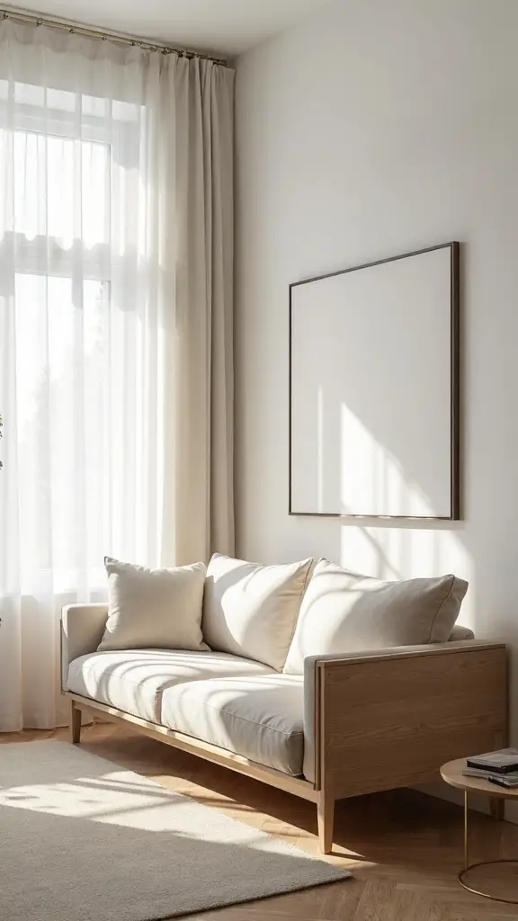 effortless elegant minimalist two seater sofas