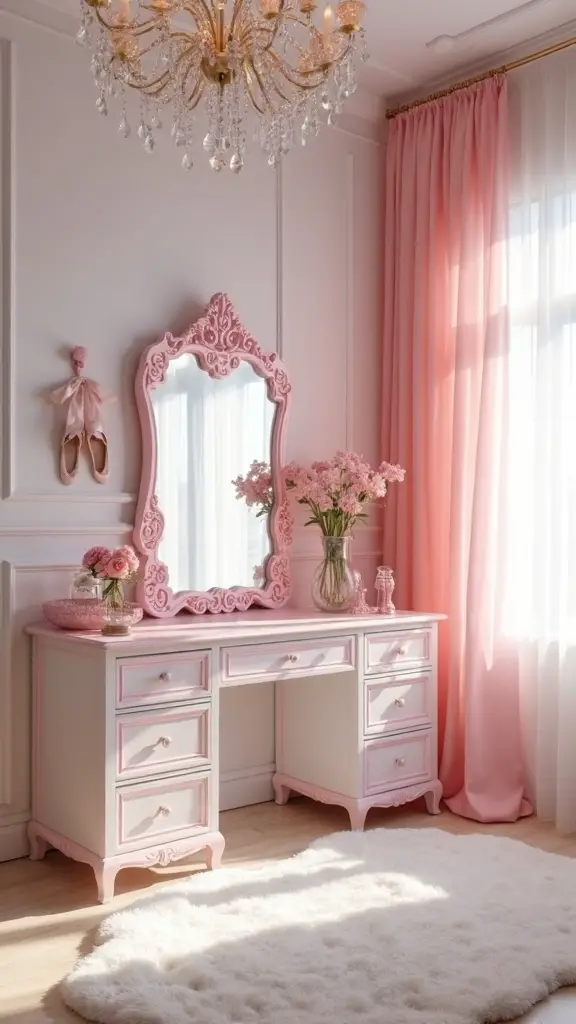 elegant ballet inspired bedroom decor