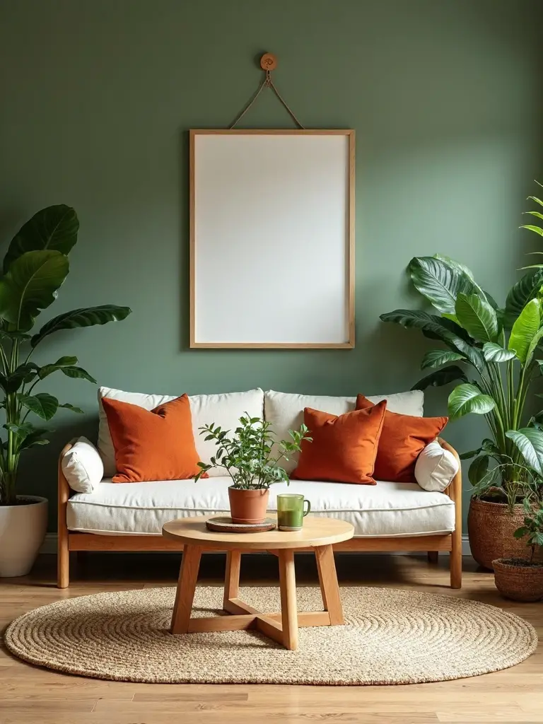 embrace nature inspired earth toned living room