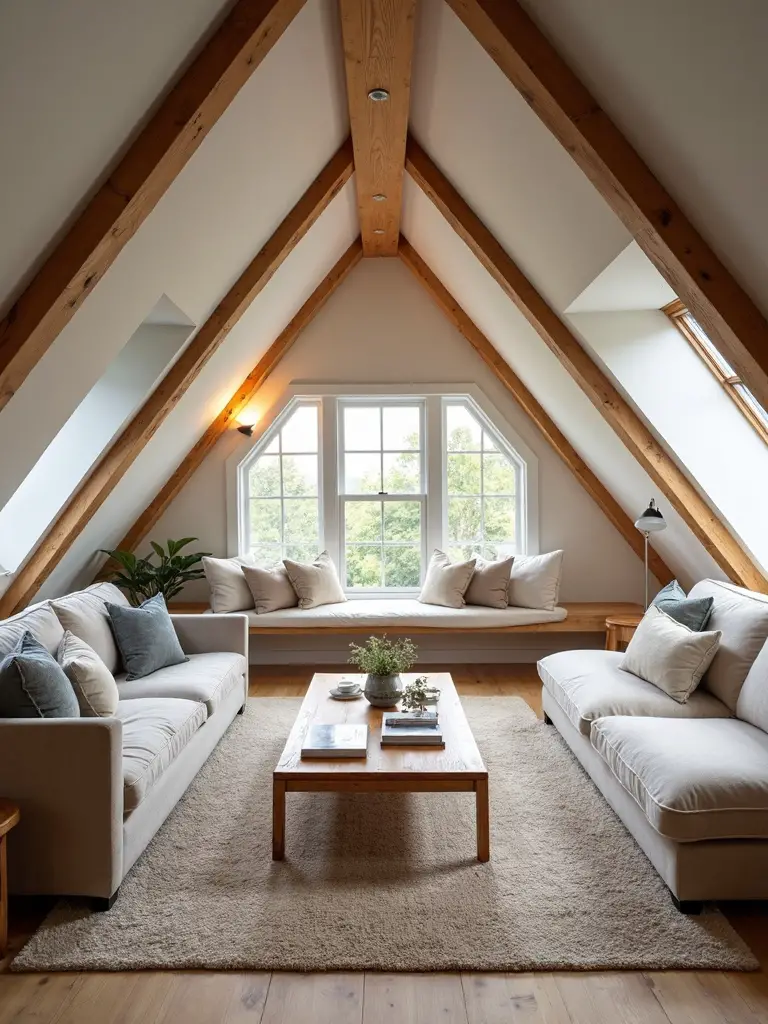 embrace sloped ceilings as features