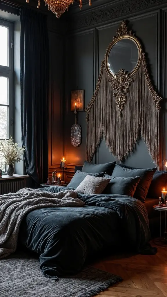 enchanting mystical dark boho retreat