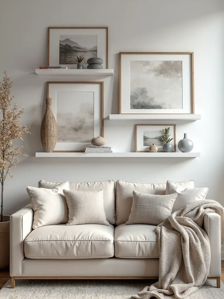 flexible art display wall arrangement