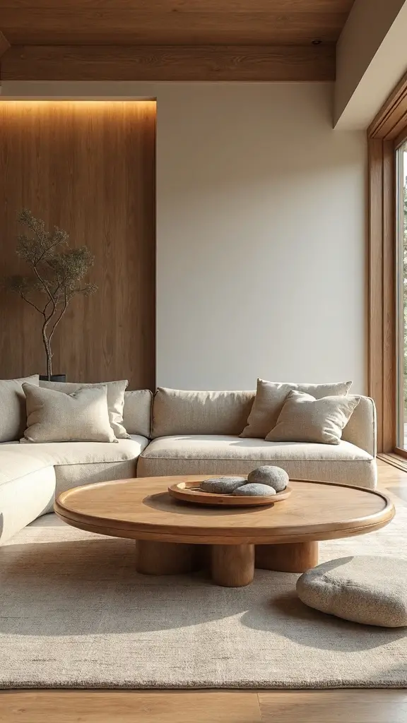 flowing organic nature inspired japandi shapes