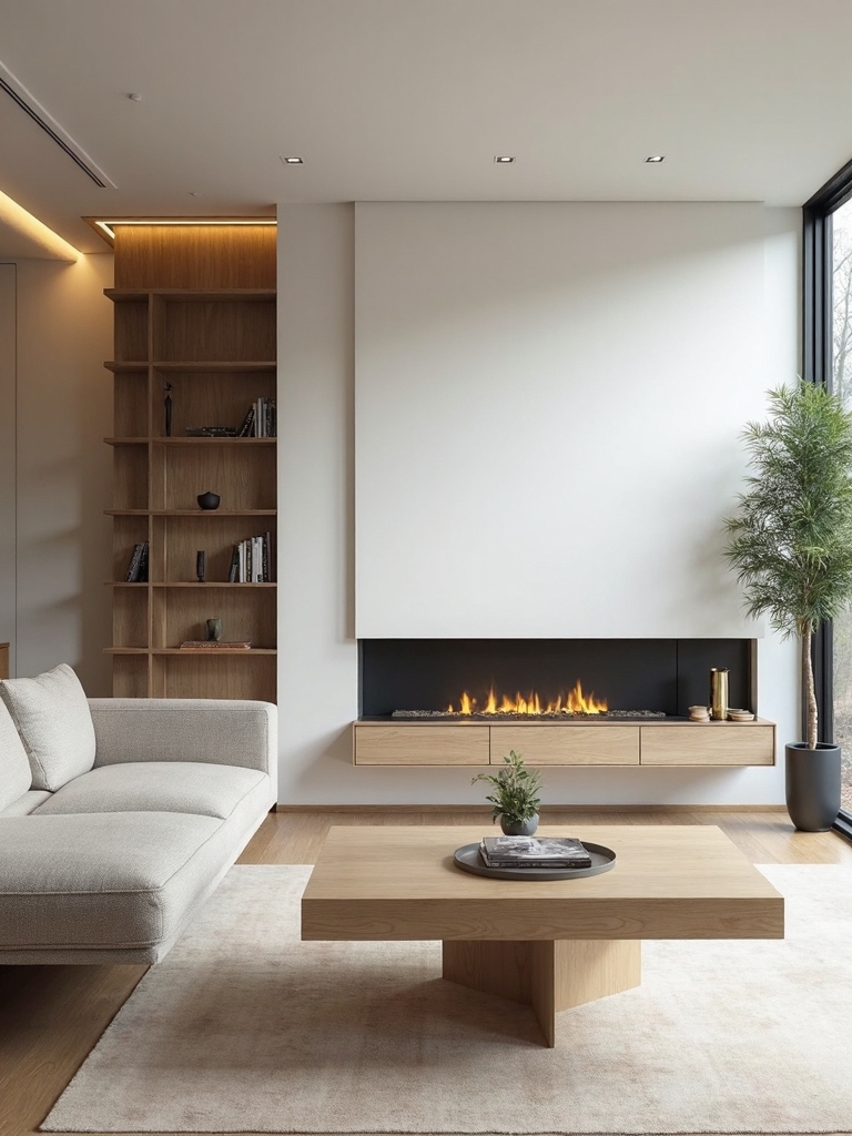 fluid minimalist living room layout