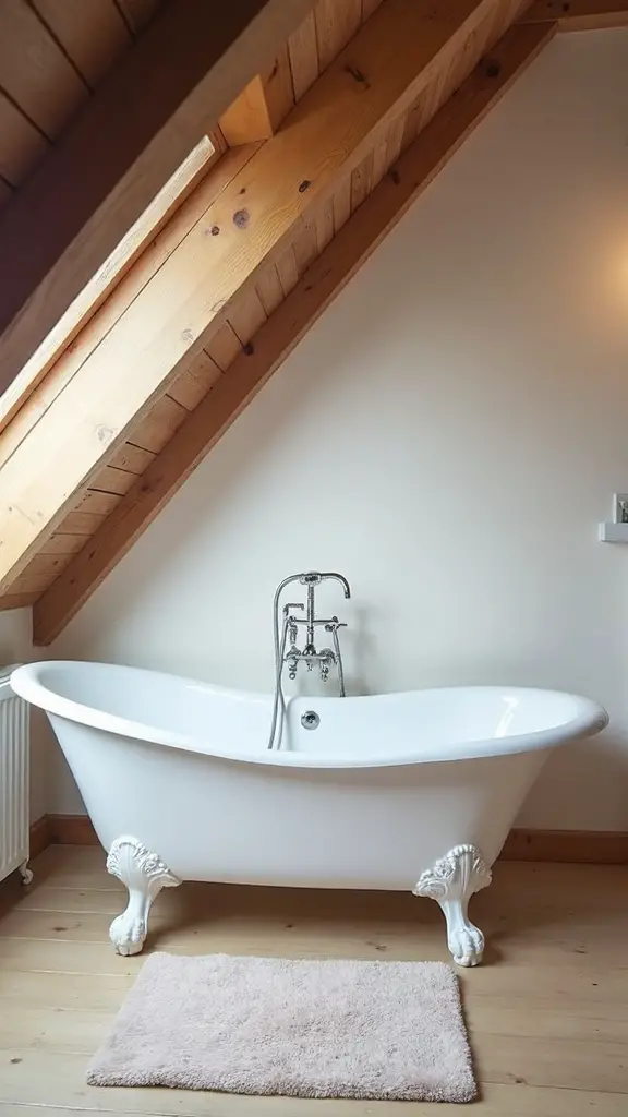 freestanding tub low ceiling stylish functionality