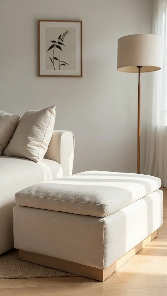 functional ottoman hidden storage seating