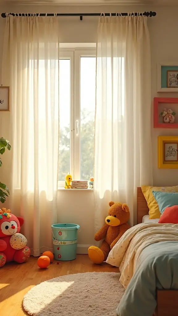 gentle morning light filtering window treatments