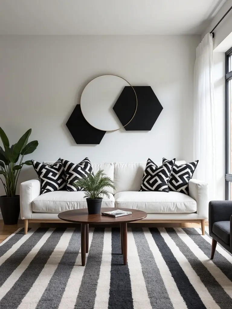 geometric textural layered sophisticated