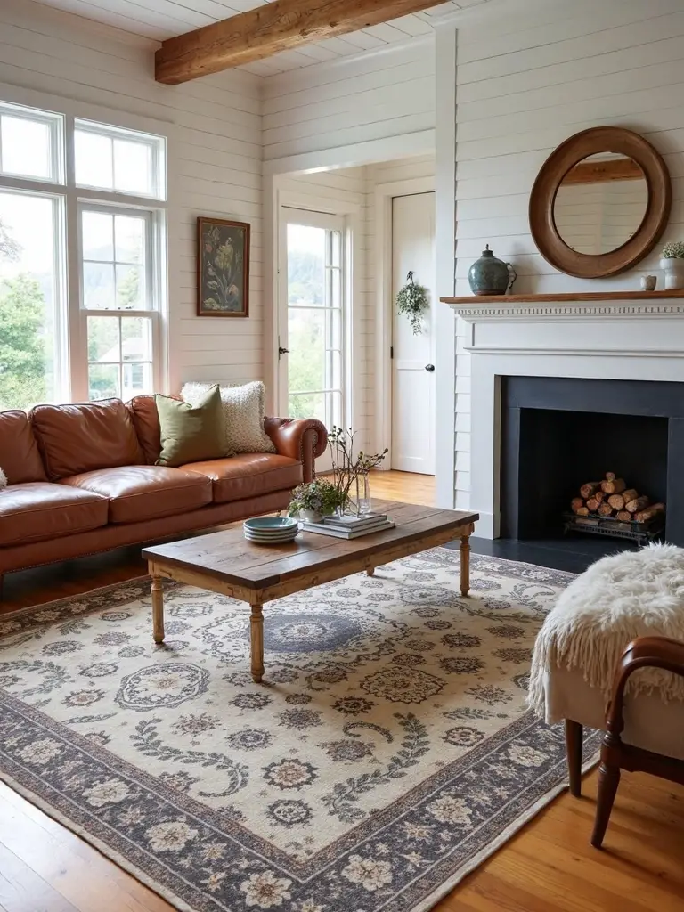 handmade vintage inspired statement making living room rug