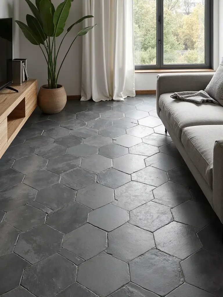 hexagonal tiles elevate contemporary living