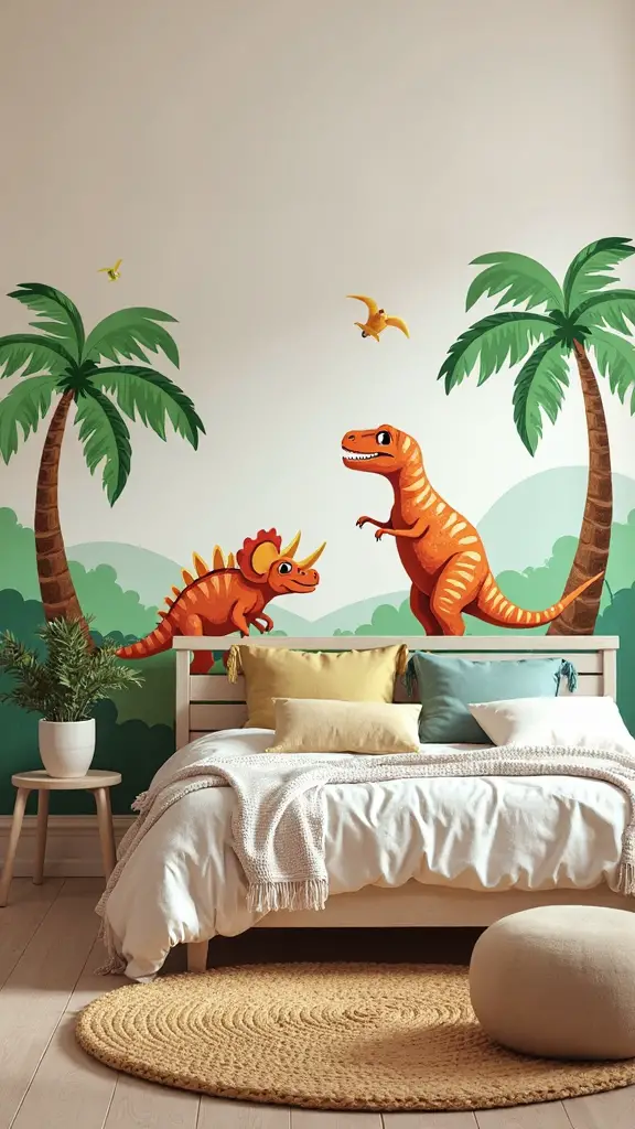 immersive prehistoric wall sticker experience