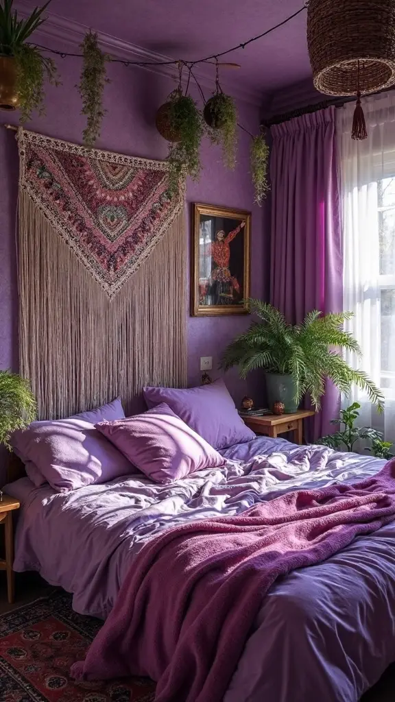 indie artistic sanctuary lavender contrast