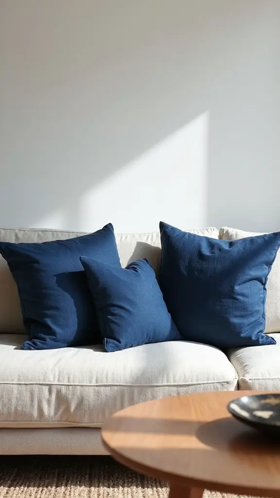 indigo linen japandi comfort sophistication