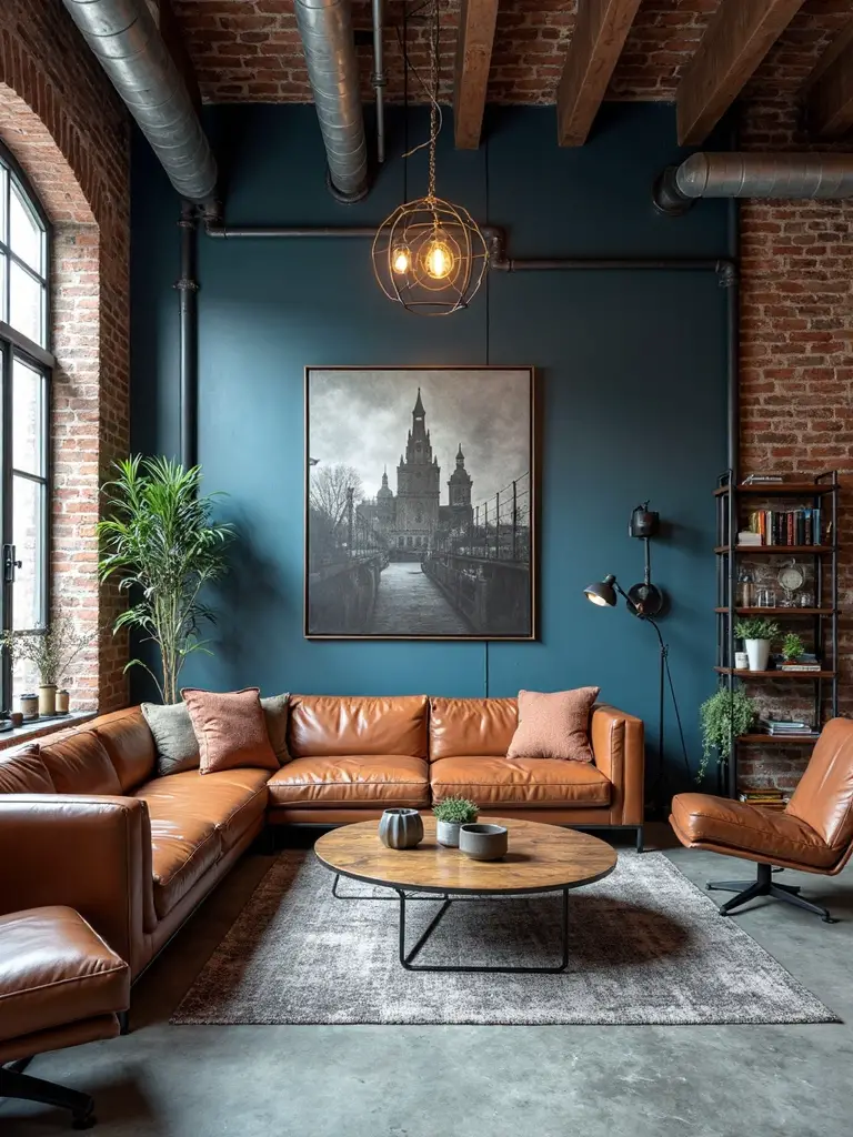 industrial blue sophistication