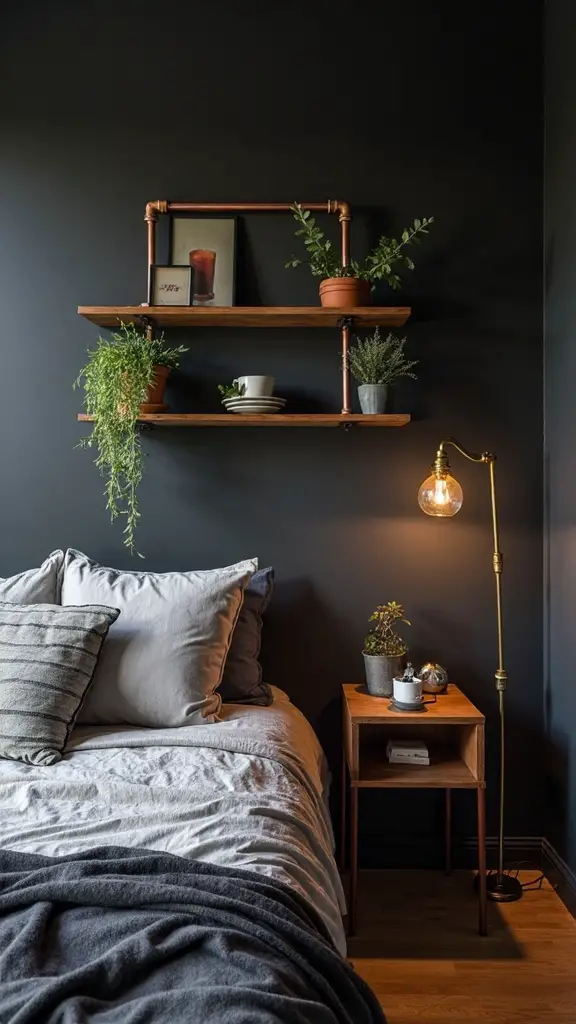 industrial chic copper accents