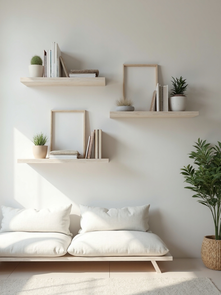 intentional minimalist curated spacious display