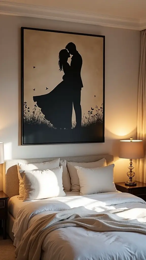 intimate customizable stylish bedroom art