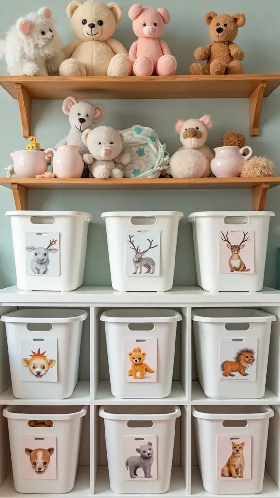 intuitive storage organization for children