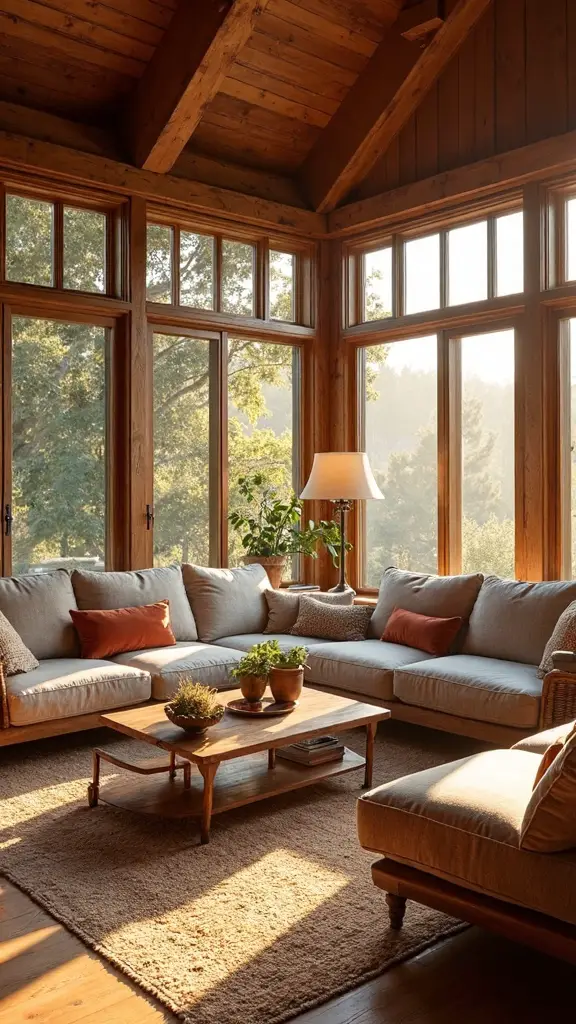 inviting warm wood retreat