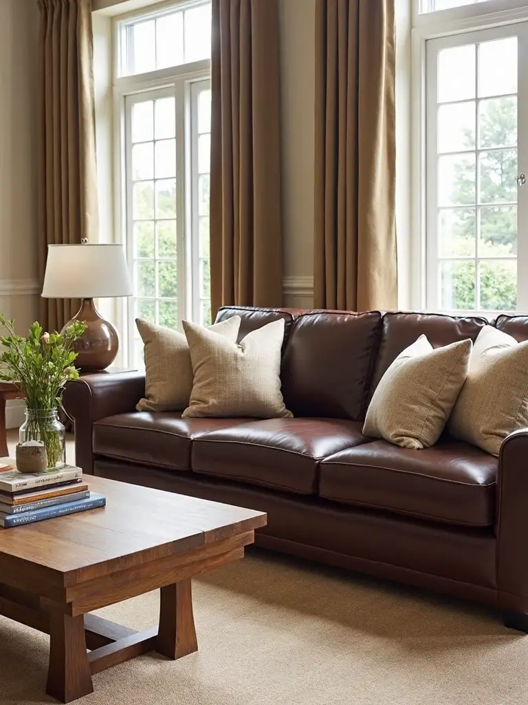 layered earthy tones create refined retreat