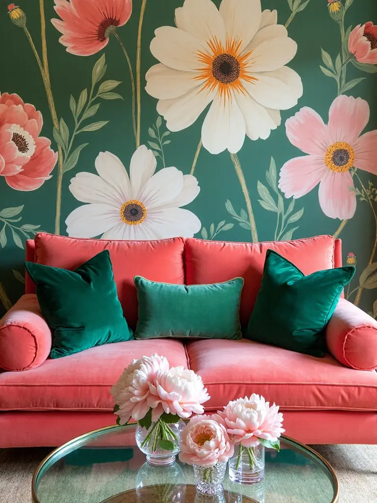 layered floral accents add personality