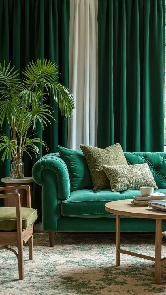 layered green visual depth retreat
