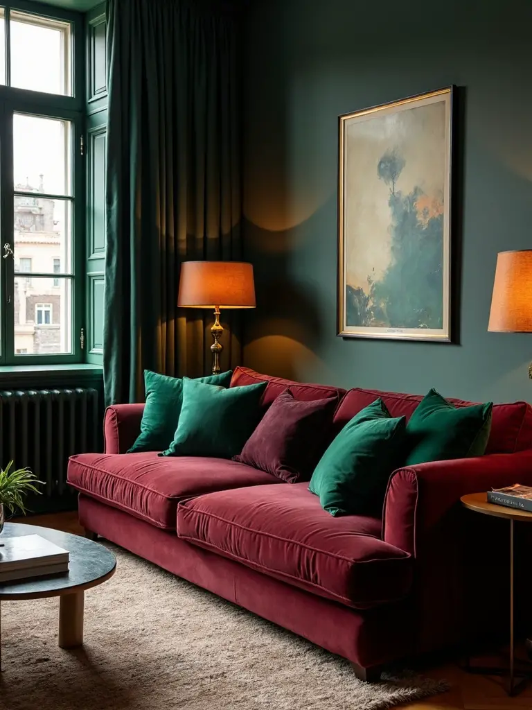 layered luxurious complementary accent colors