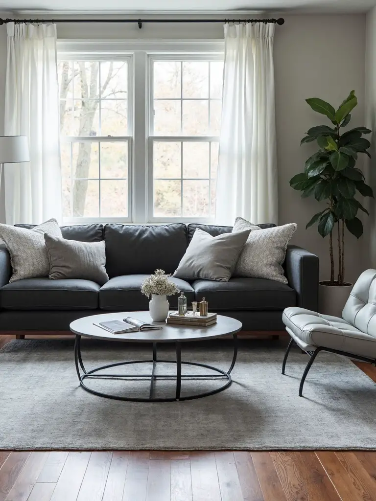 layered monochromatic gray sophistication