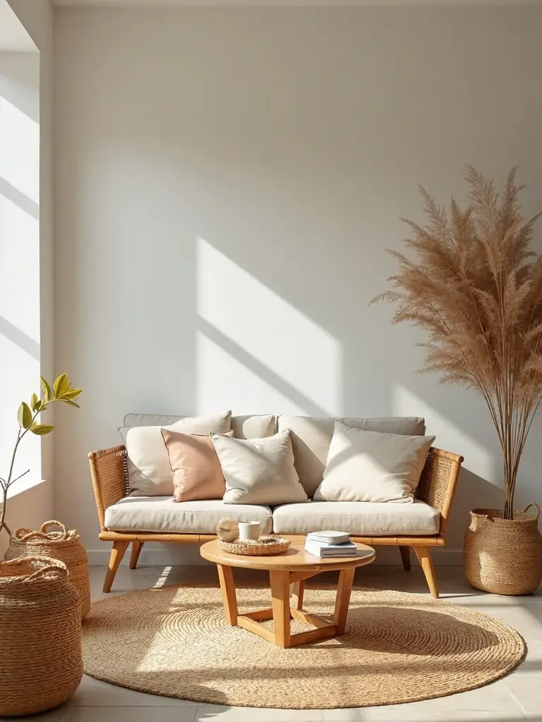 layered natural fiber textures