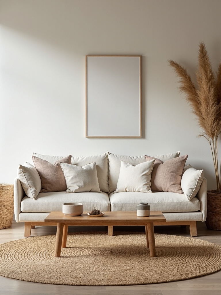 layered natural textures inviting minimalist living