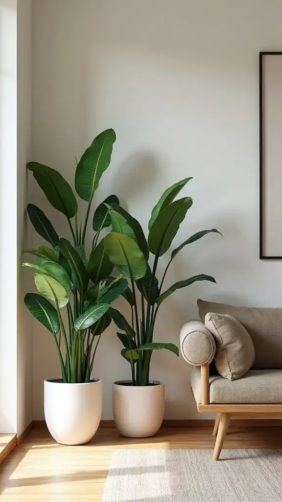 layered snake plant heights composition