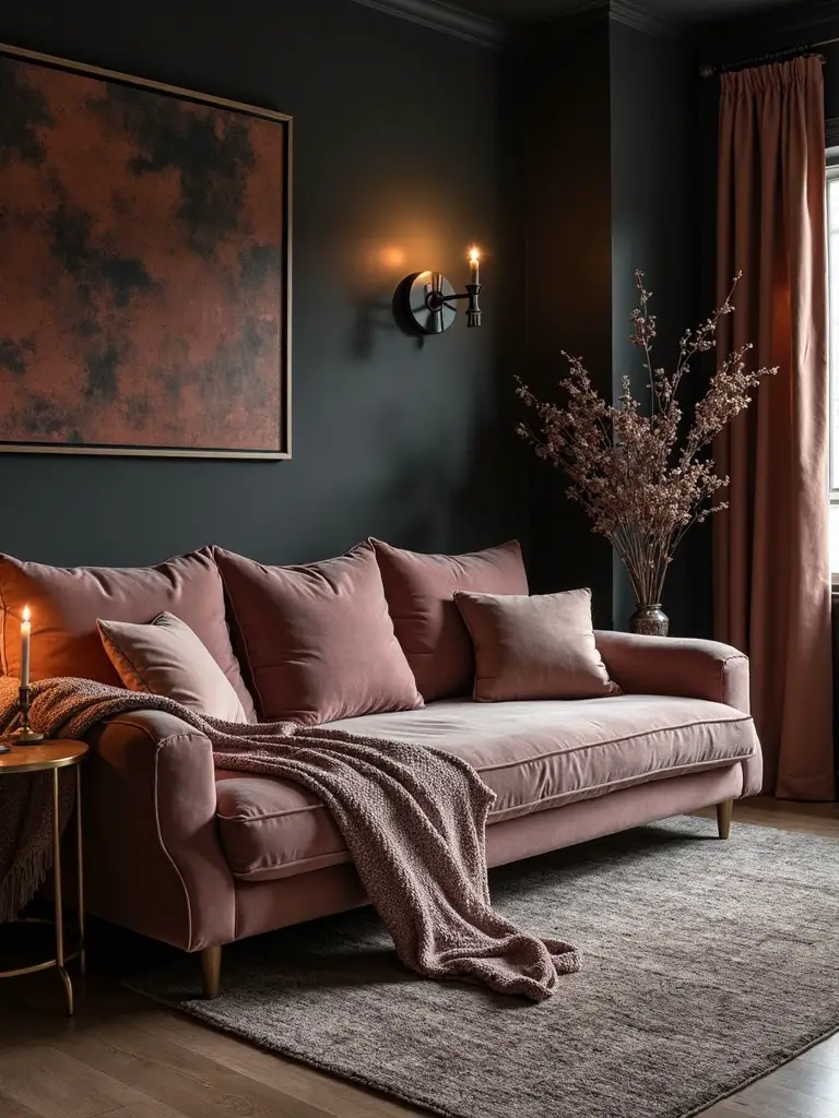 layered textures create cozy hideaway