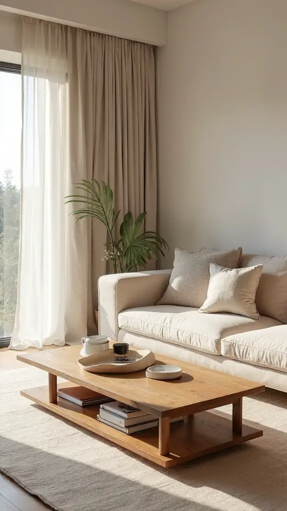 low profile minimalist multifunctional natural