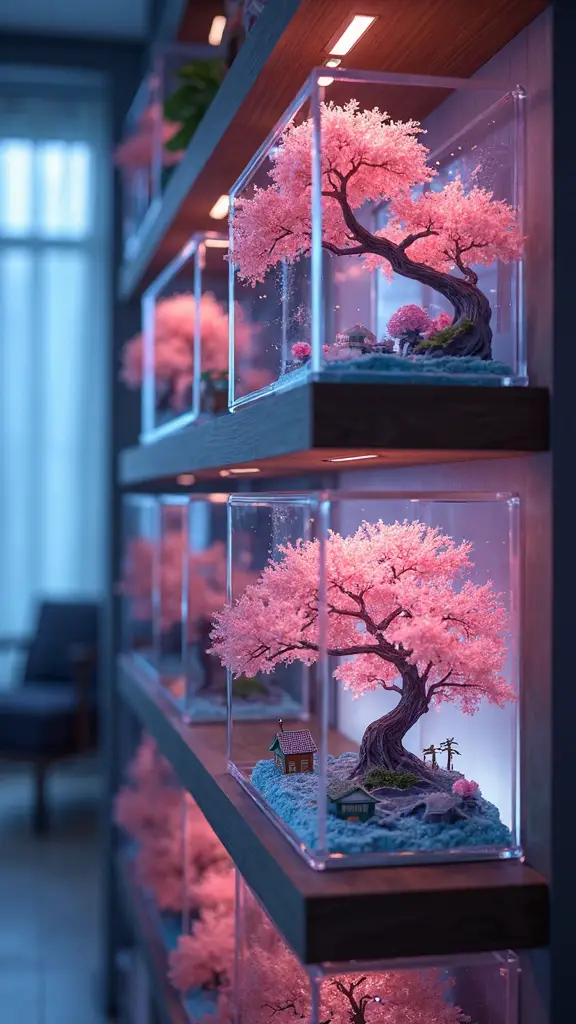 luminous immersive atmospheric anime dioramas