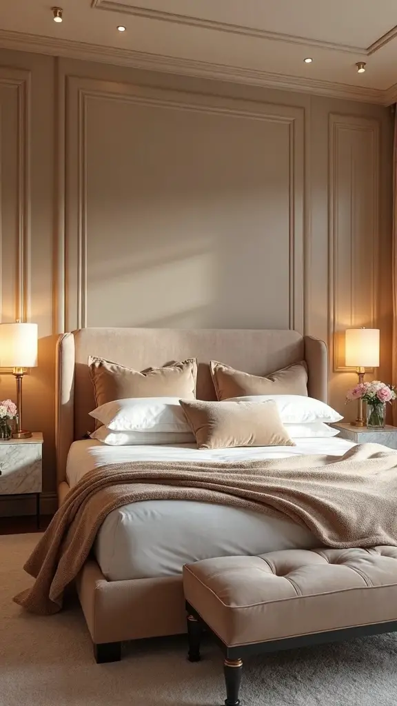 luxurious beige elegant opulent retreat