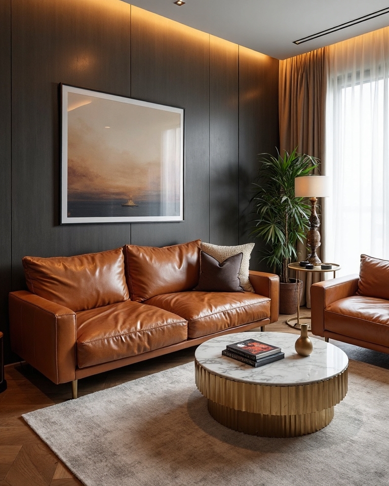 18 Leather Sofas Living Room Ideas for a Luxurious Look That Lasts