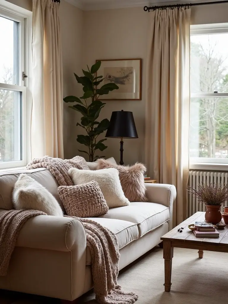 luxurious soft comfort living sanctuary