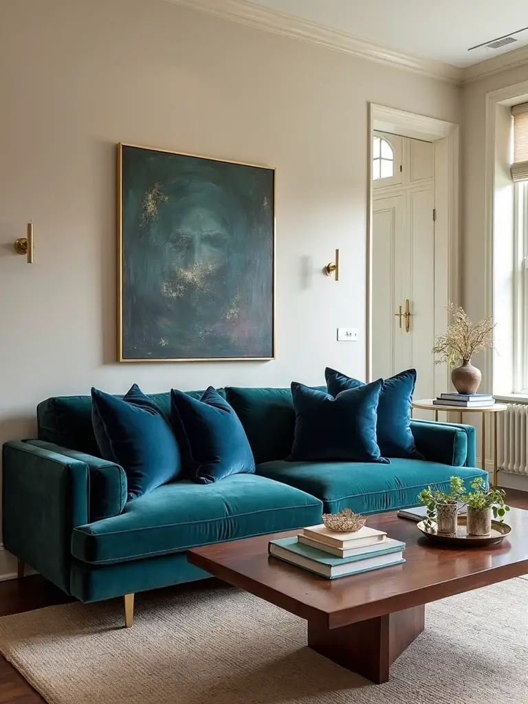 luxurious sophisticated teal and navy palette