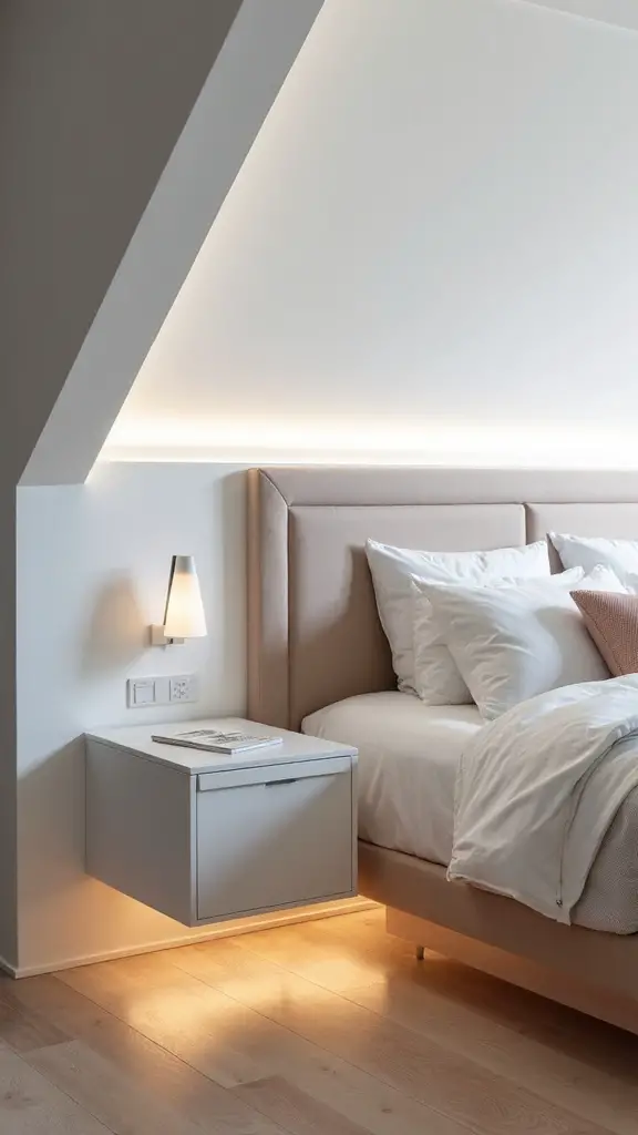 maximized minimalist attic nightstands