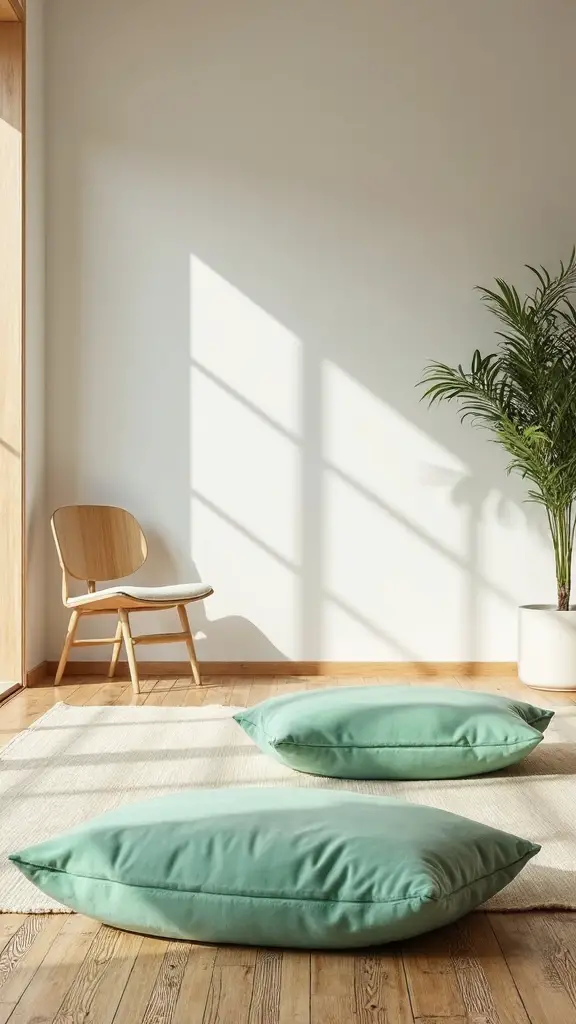 mindful japandi inspired floor meditation