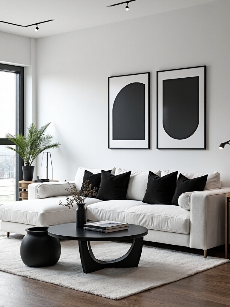 minimal chic monochrome accents
