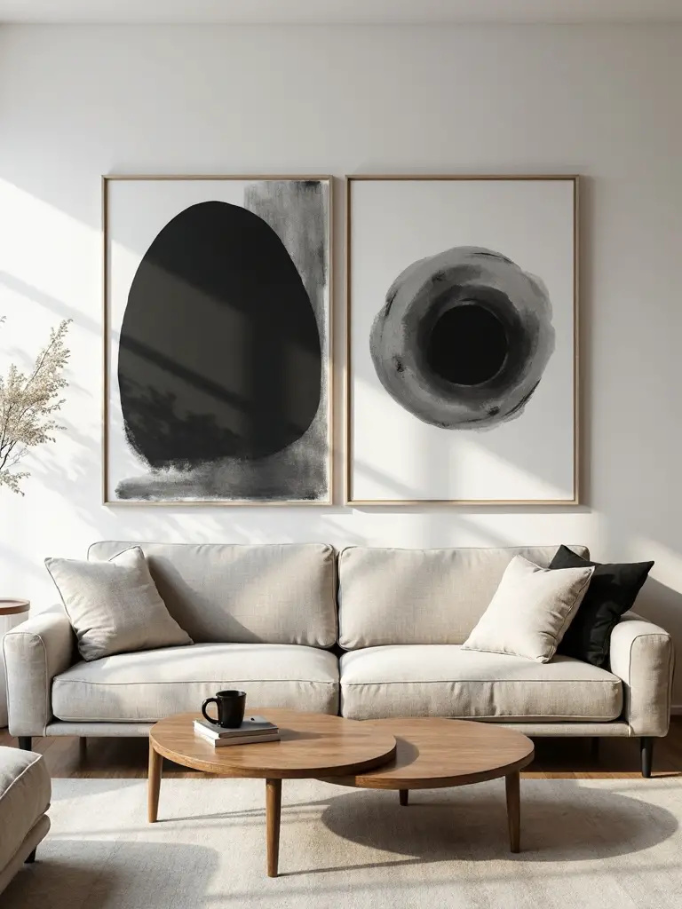 minimal serene monochromatic culturally inspired