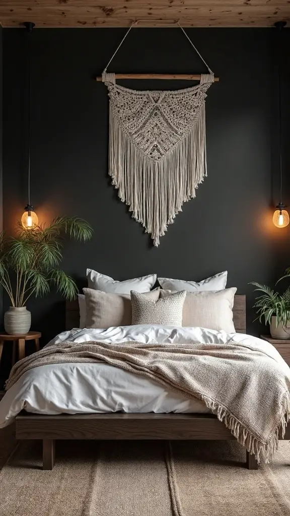 minimalist dark boho sophisticated