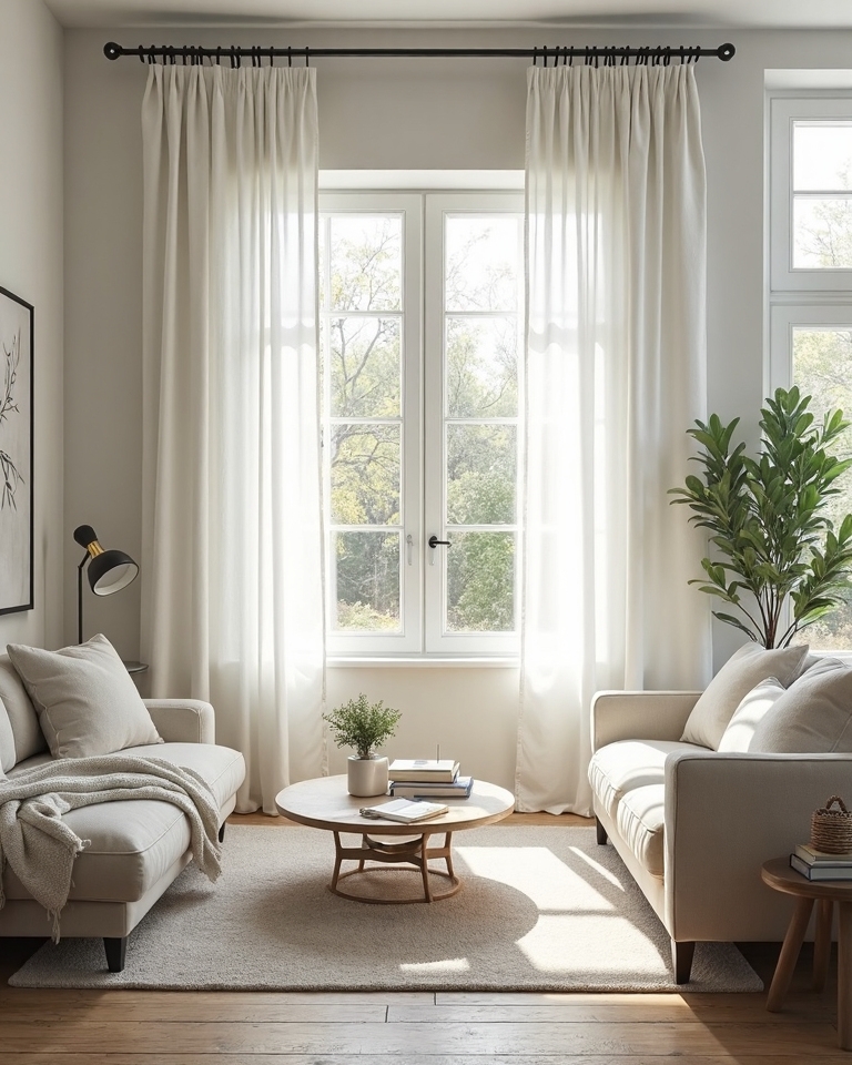 19 Minimalist Curtains Living Room Ideas That Transform Your Decor