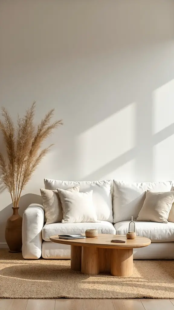 minimalist japanese scandinavian living room decor
