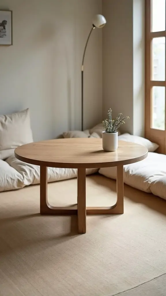 minimalist natural wood clean lined japandi