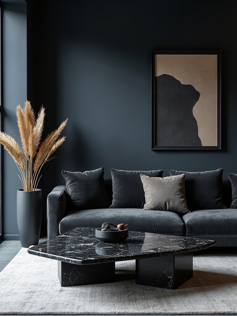 minimalist sophisticated geometric dark colored